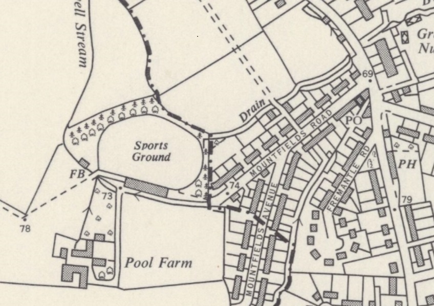 Taunton - Somerset Constabulary Sports Ground : Map credit National Library of Scotland